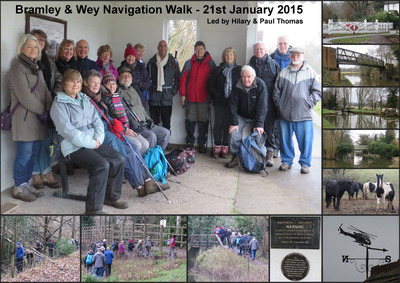 Bramley & Wey Navigation Walk - 21st January 2015