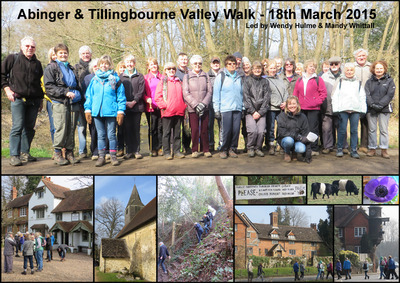 Abinger & The Tillingbourne Walk - 18th March 2015