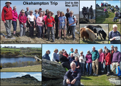 Trip - Okehampton - 2nd to 6th May 2016