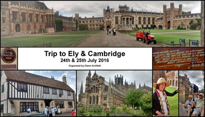Trip - Ely & Cambridge - 24/25th July 2016