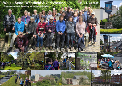 Walk - Send, Westfield & Old Woking - 19th April 2017