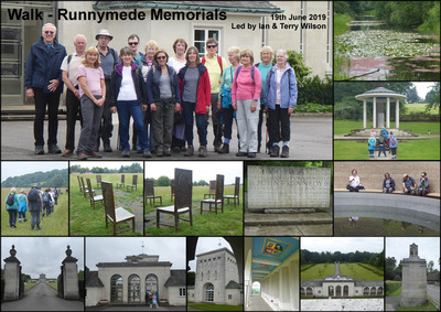 Walk - Runnymede and its Memorials - 19th June 2019
